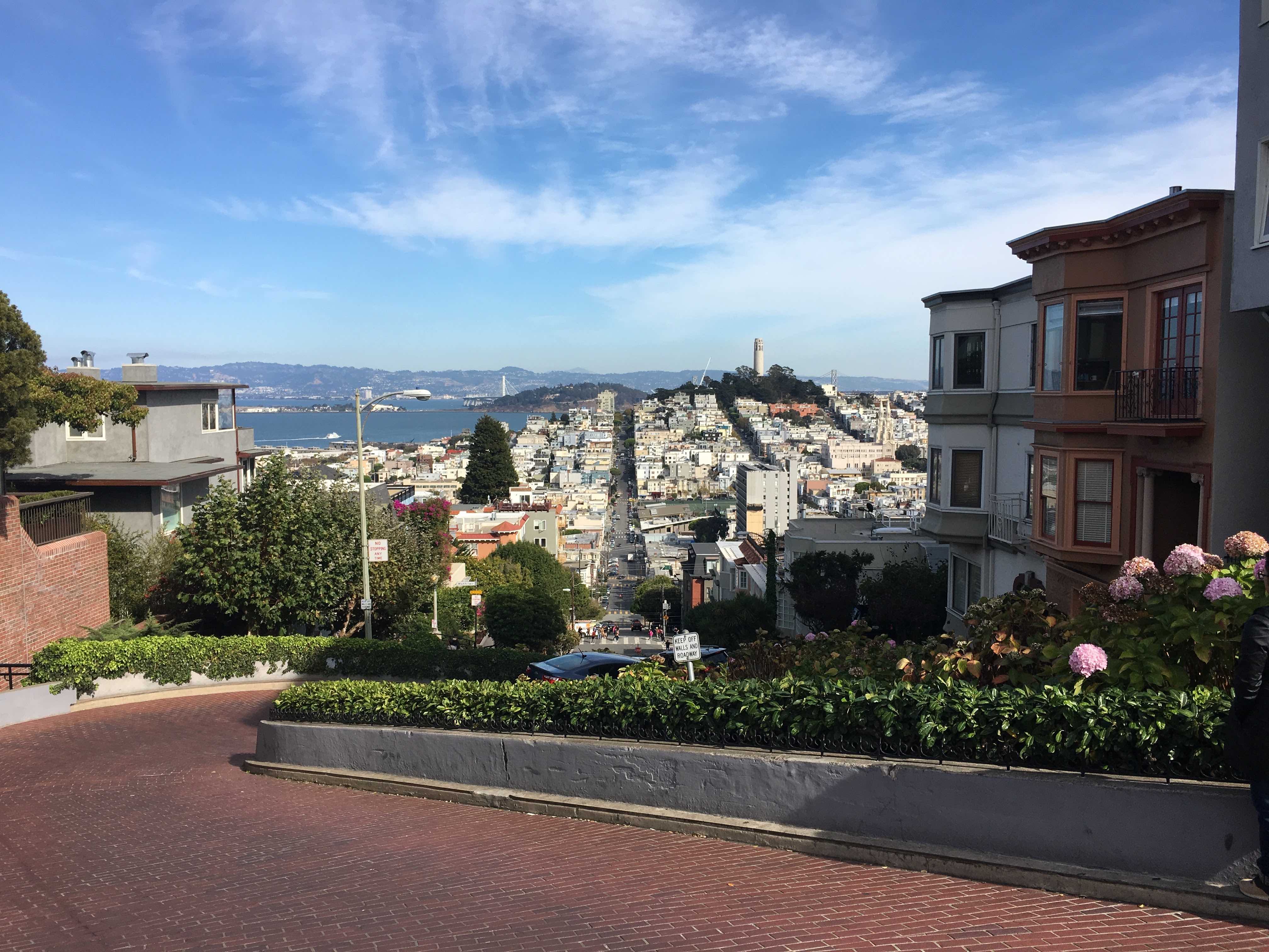 San Francisco street panorama